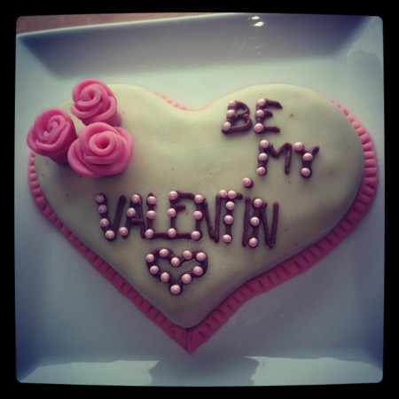 Valentin napi csokoládé torta 2.