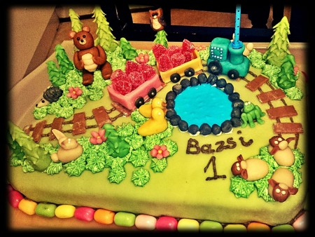 Csokoládé és vanília torta