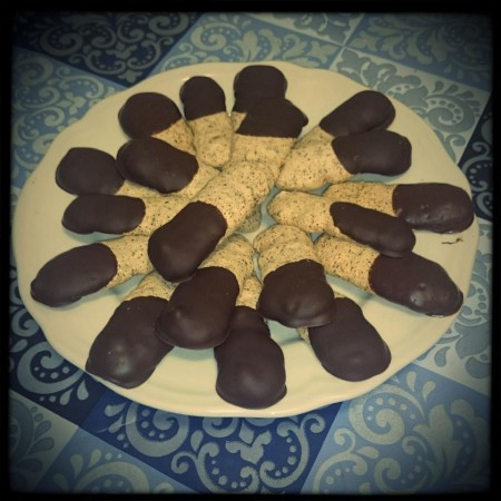 Dióscsók csokiba mártva
